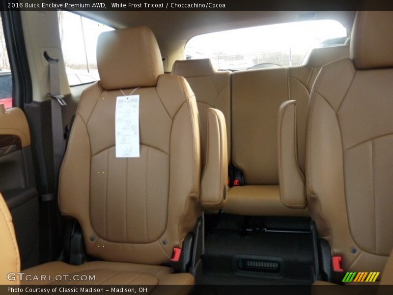 White Frost Tricoat / Choccachino/Cocoa 2016 Buick Enclave Premium AWD