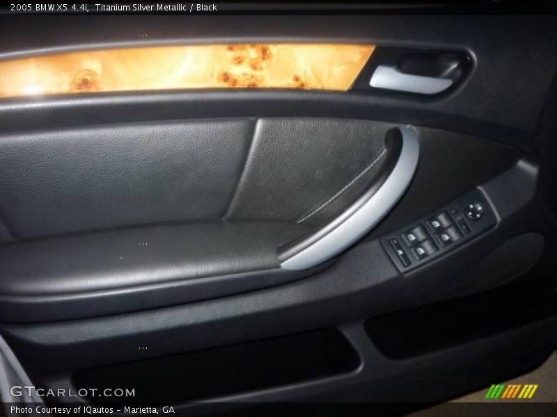 Titanium Silver Metallic / Black 2005 BMW X5 4.4i