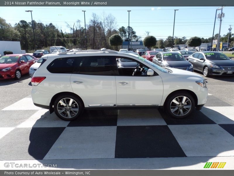 Moonlight White / Almond 2014 Nissan Pathfinder Platinum
