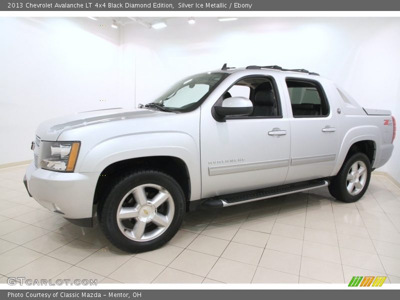 Silver Ice Metallic / Ebony 2013 Chevrolet Avalanche LT 4x4 Black Diamond Edition