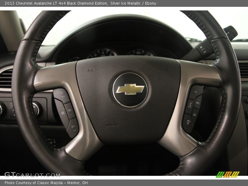 Silver Ice Metallic / Ebony 2013 Chevrolet Avalanche LT 4x4 Black Diamond Edition