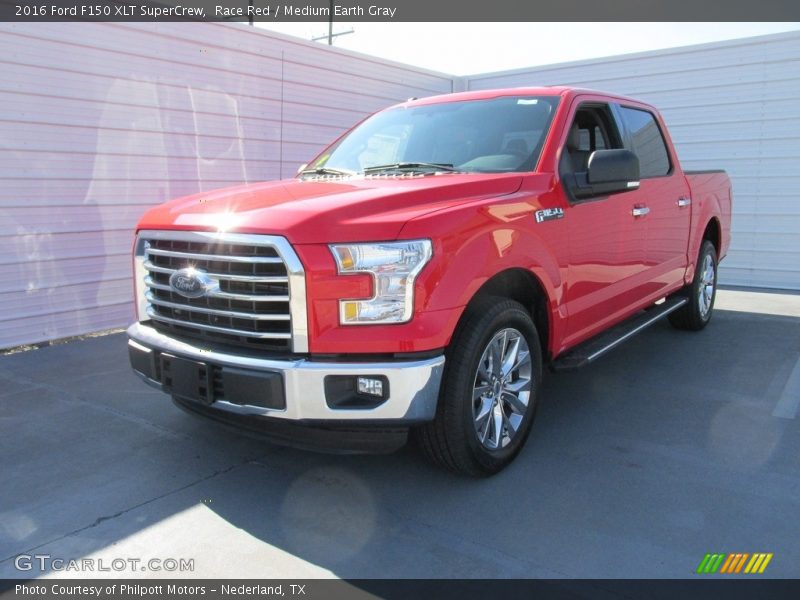 Race Red / Medium Earth Gray 2016 Ford F150 XLT SuperCrew