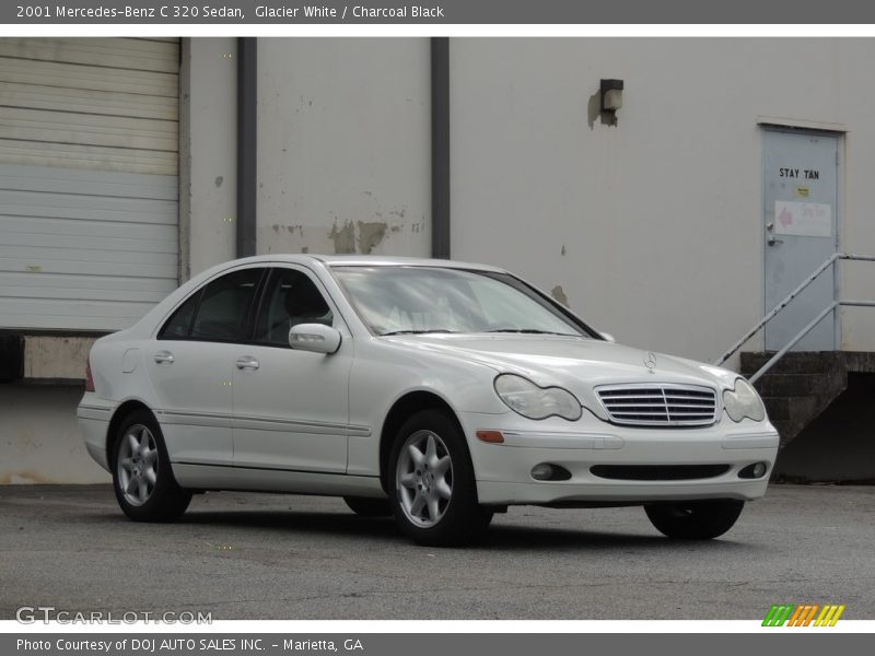 Glacier White / Charcoal Black 2001 Mercedes-Benz C 320 Sedan