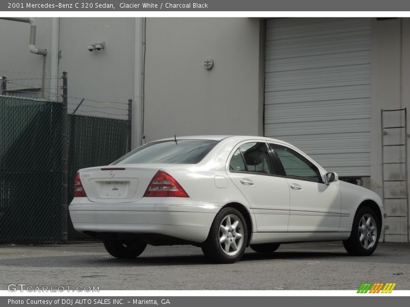 Glacier White / Charcoal Black 2001 Mercedes-Benz C 320 Sedan