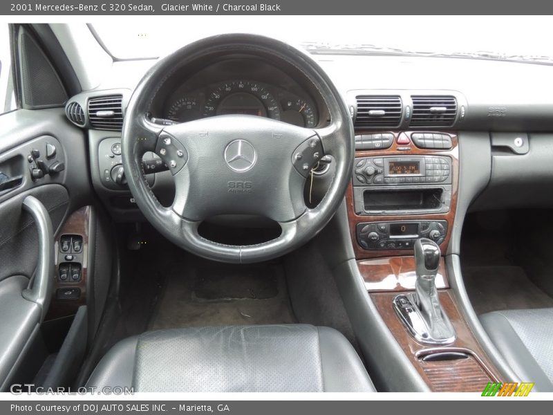 Glacier White / Charcoal Black 2001 Mercedes-Benz C 320 Sedan