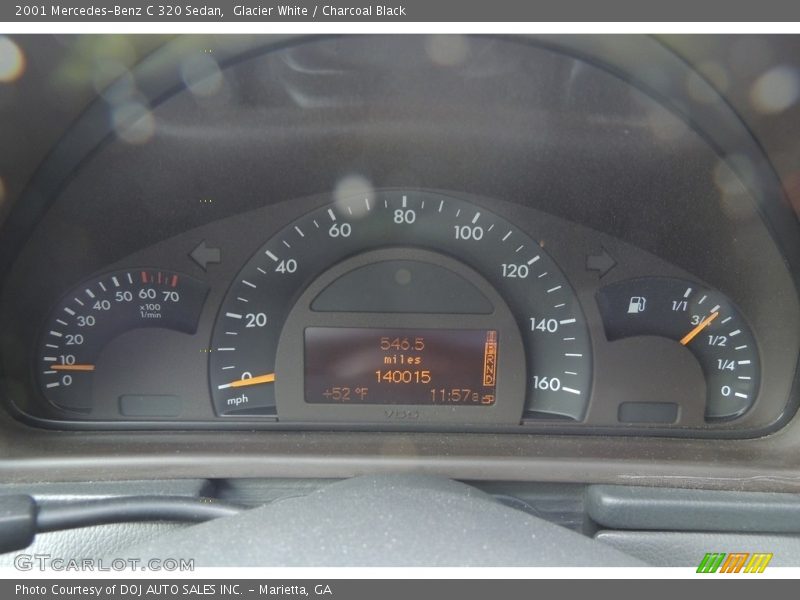 Glacier White / Charcoal Black 2001 Mercedes-Benz C 320 Sedan
