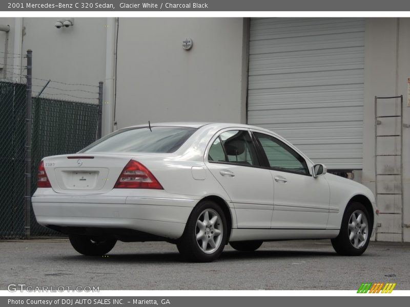 Glacier White / Charcoal Black 2001 Mercedes-Benz C 320 Sedan