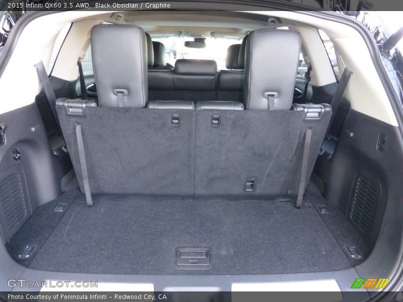 Black Obsidian / Graphite 2015 Infiniti QX60 3.5 AWD