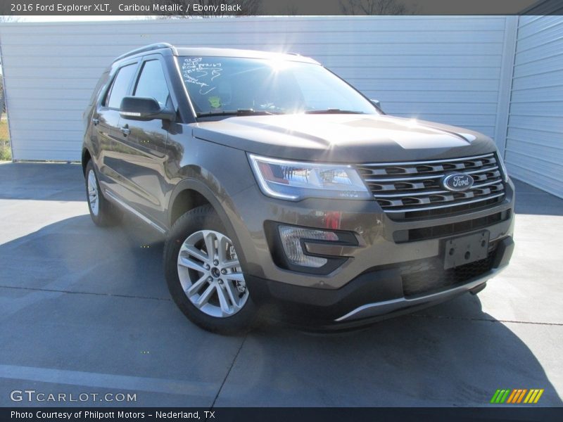 Caribou Metallic / Ebony Black 2016 Ford Explorer XLT