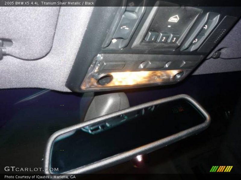 Titanium Silver Metallic / Black 2005 BMW X5 4.4i