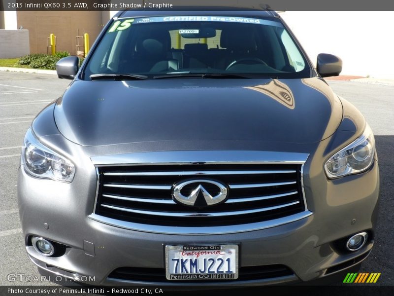 Graphite Shadow / Graphite 2015 Infiniti QX60 3.5 AWD