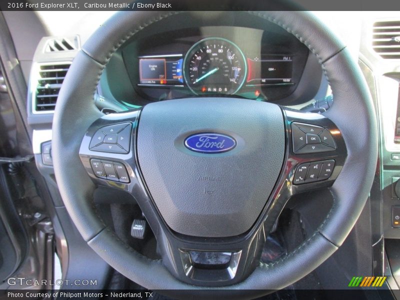 Caribou Metallic / Ebony Black 2016 Ford Explorer XLT