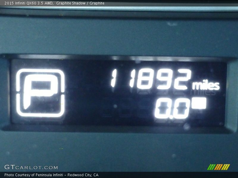 Graphite Shadow / Graphite 2015 Infiniti QX60 3.5 AWD