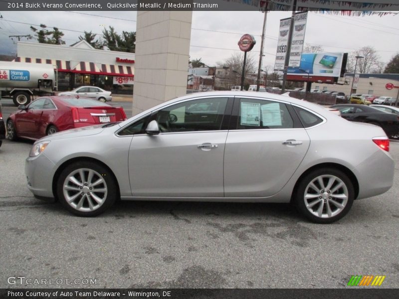 Quicksilver Metallic / Medium Titanium 2014 Buick Verano Convenience