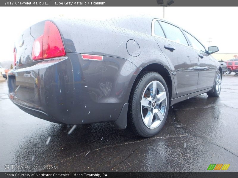 Taupe Gray Metallic / Titanium 2012 Chevrolet Malibu LS