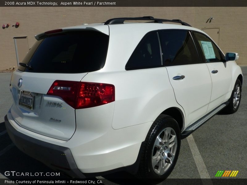 Aspen White Pearl / Parchment 2008 Acura MDX Technology