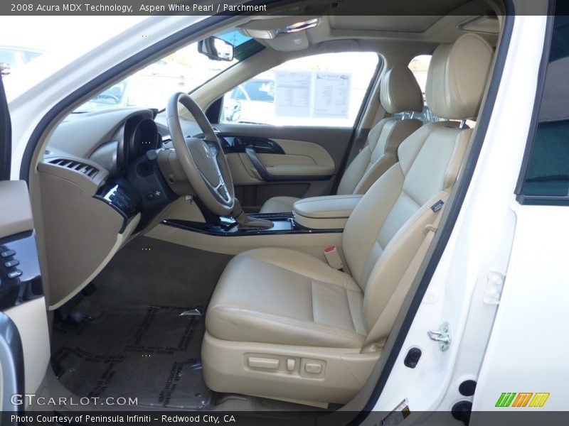 Aspen White Pearl / Parchment 2008 Acura MDX Technology