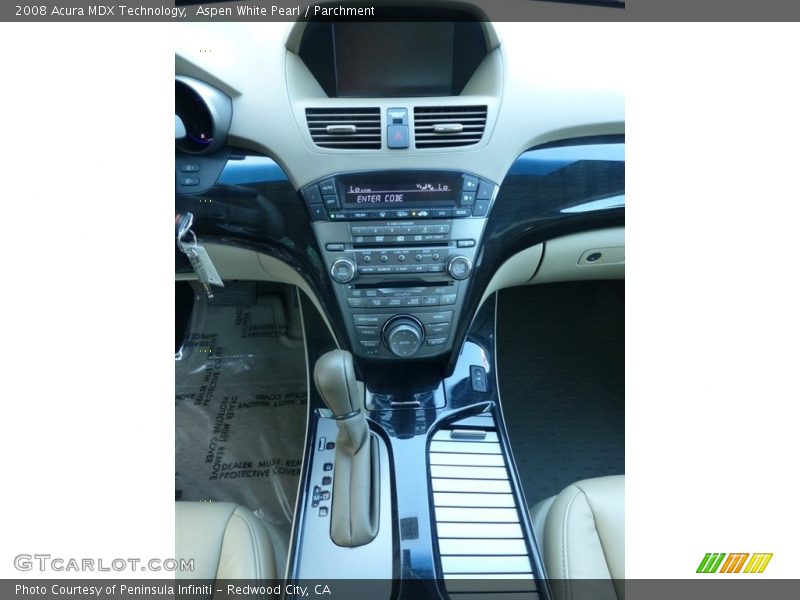 Aspen White Pearl / Parchment 2008 Acura MDX Technology