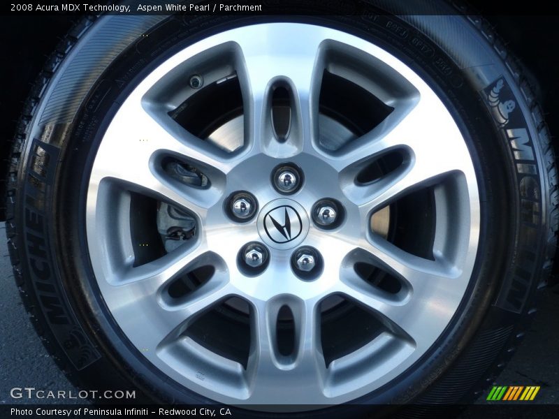 Aspen White Pearl / Parchment 2008 Acura MDX Technology
