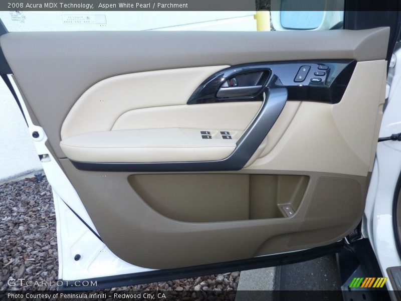 Aspen White Pearl / Parchment 2008 Acura MDX Technology