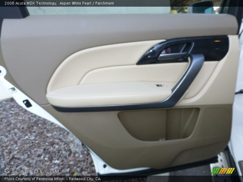 Aspen White Pearl / Parchment 2008 Acura MDX Technology