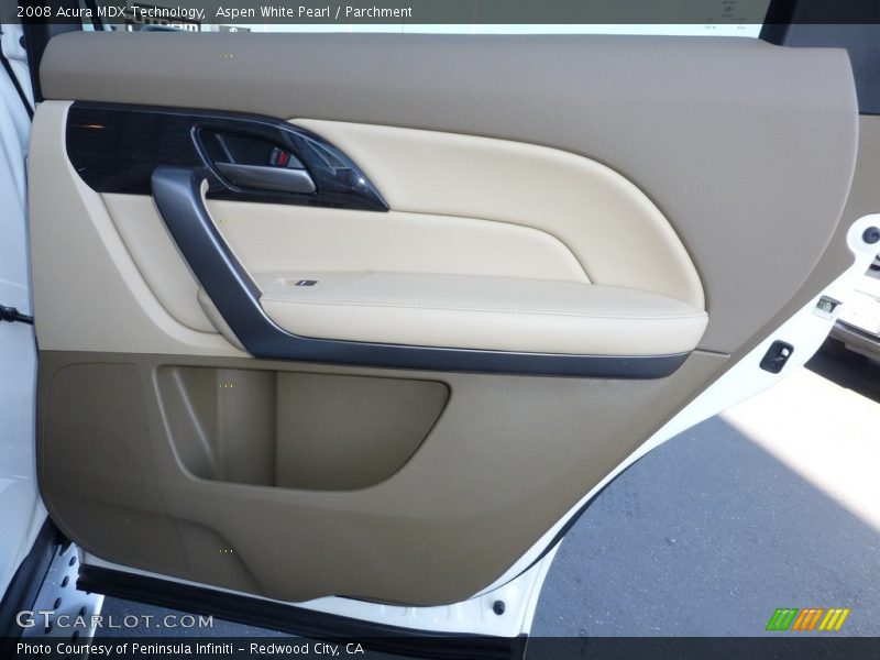 Aspen White Pearl / Parchment 2008 Acura MDX Technology