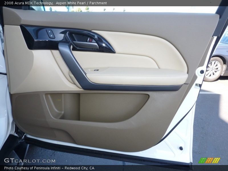 Aspen White Pearl / Parchment 2008 Acura MDX Technology