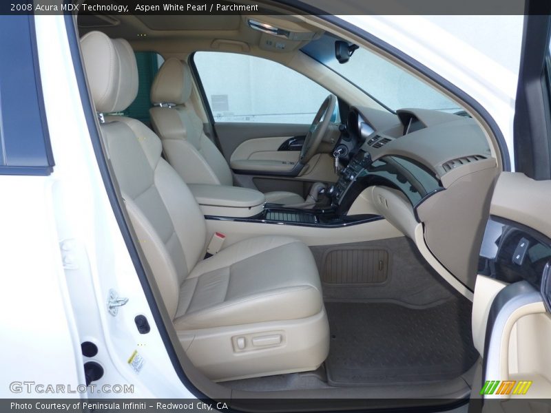 Aspen White Pearl / Parchment 2008 Acura MDX Technology
