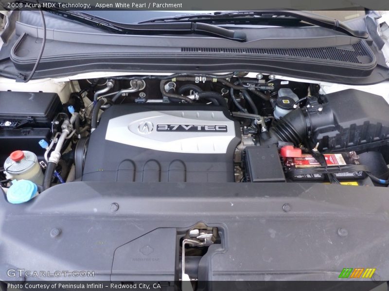 Aspen White Pearl / Parchment 2008 Acura MDX Technology