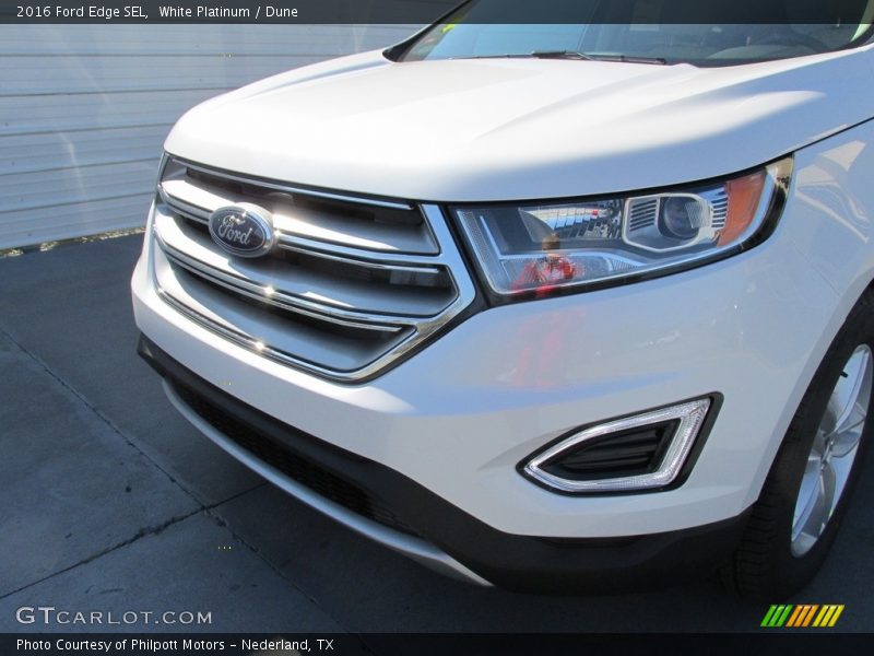 White Platinum / Dune 2016 Ford Edge SEL