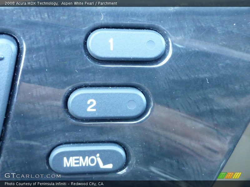 Aspen White Pearl / Parchment 2008 Acura MDX Technology
