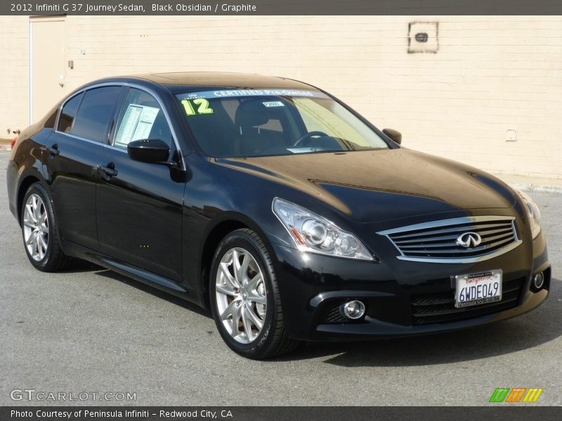 Black Obsidian / Graphite 2012 Infiniti G 37 Journey Sedan