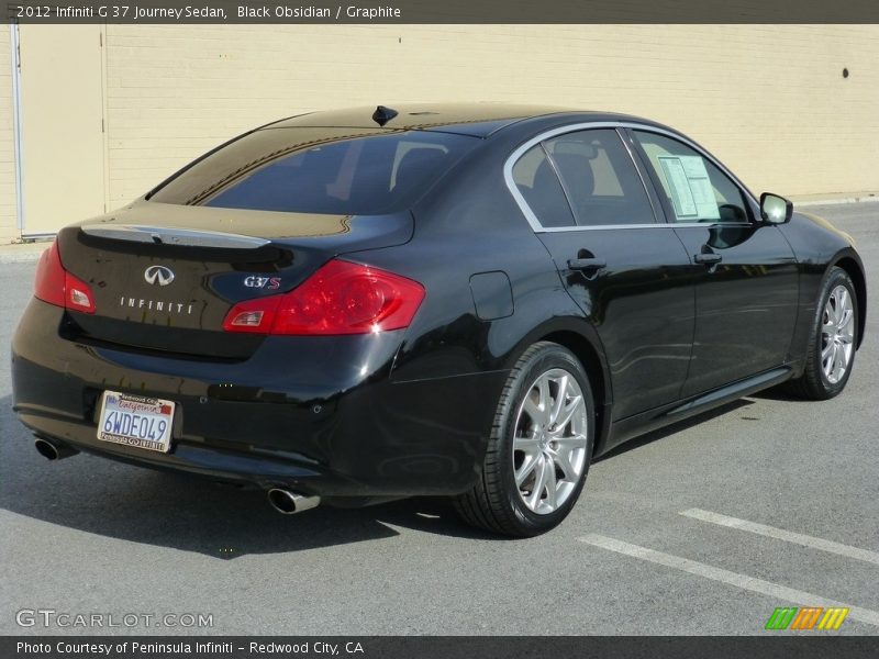 Black Obsidian / Graphite 2012 Infiniti G 37 Journey Sedan