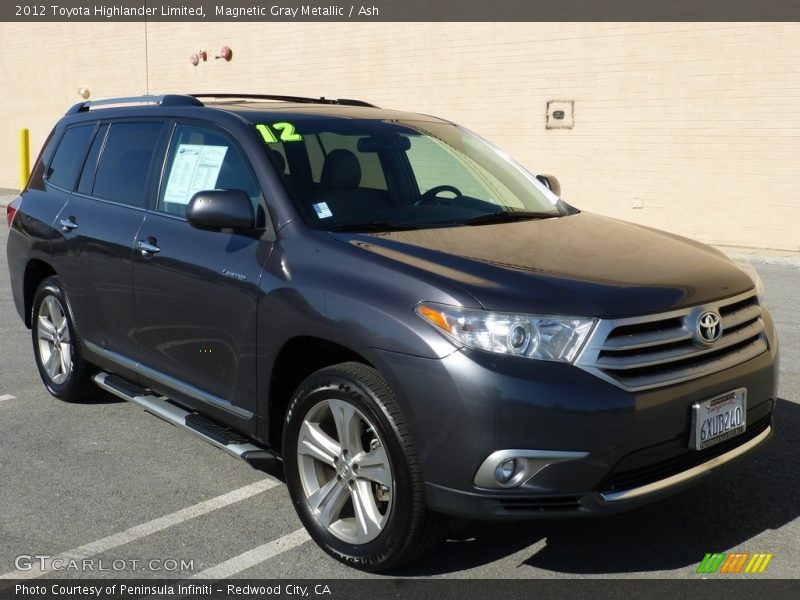 Magnetic Gray Metallic / Ash 2012 Toyota Highlander Limited