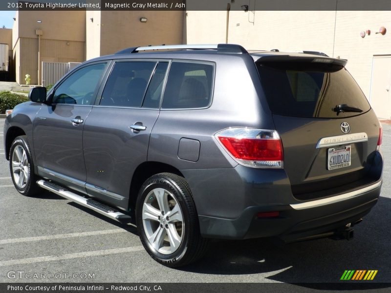 Magnetic Gray Metallic / Ash 2012 Toyota Highlander Limited