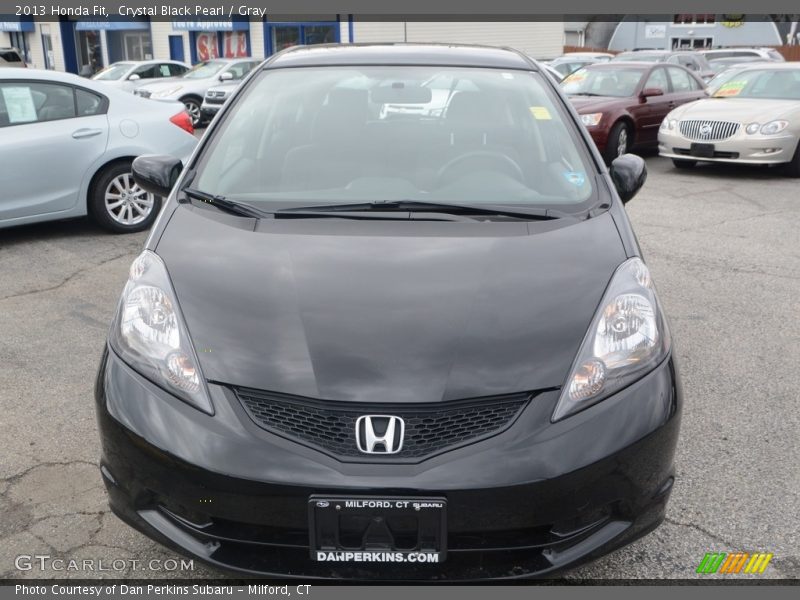 Crystal Black Pearl / Gray 2013 Honda Fit