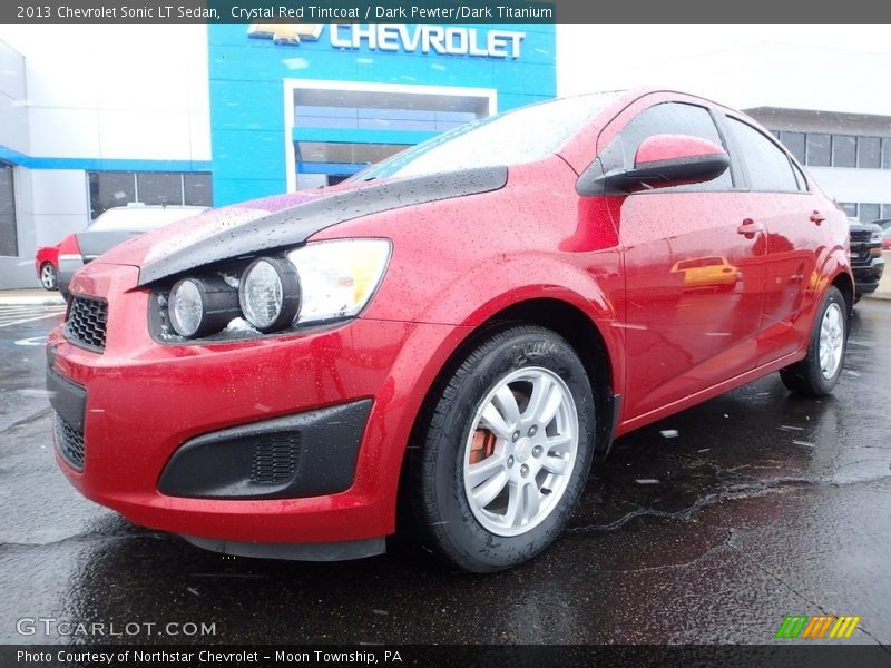 Crystal Red Tintcoat / Dark Pewter/Dark Titanium 2013 Chevrolet Sonic LT Sedan