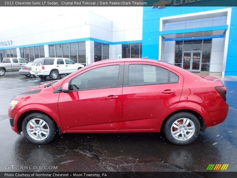 Crystal Red Tintcoat / Dark Pewter/Dark Titanium 2013 Chevrolet Sonic LT Sedan