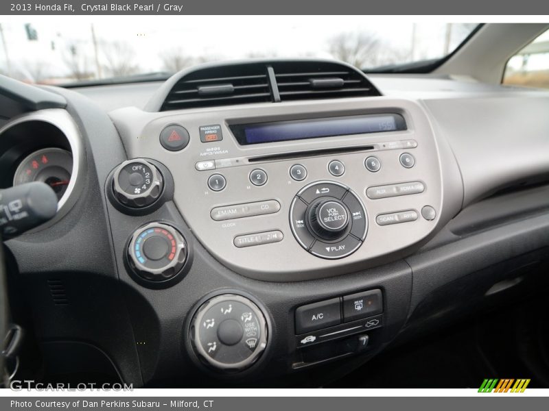Crystal Black Pearl / Gray 2013 Honda Fit