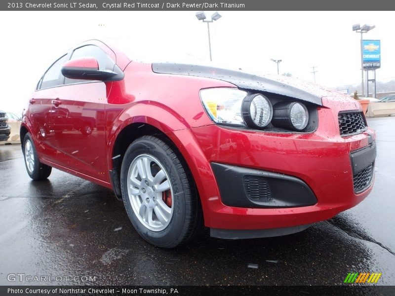 Crystal Red Tintcoat / Dark Pewter/Dark Titanium 2013 Chevrolet Sonic LT Sedan