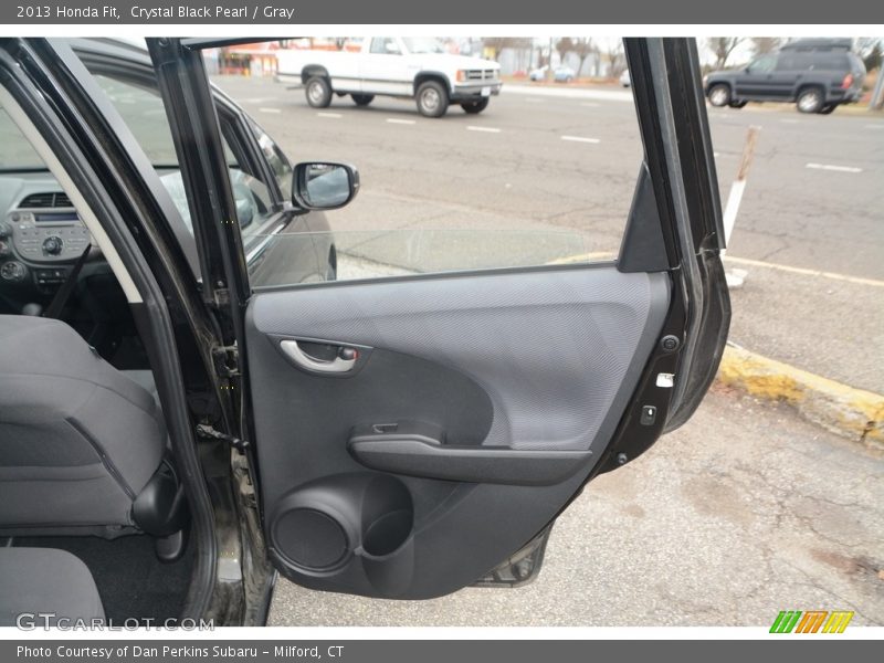 Crystal Black Pearl / Gray 2013 Honda Fit