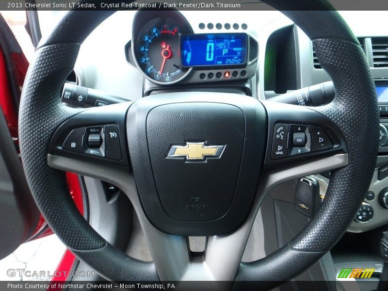 Crystal Red Tintcoat / Dark Pewter/Dark Titanium 2013 Chevrolet Sonic LT Sedan