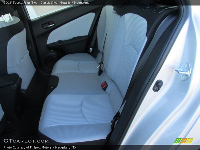 Rear Seat of 2016 Prius Two