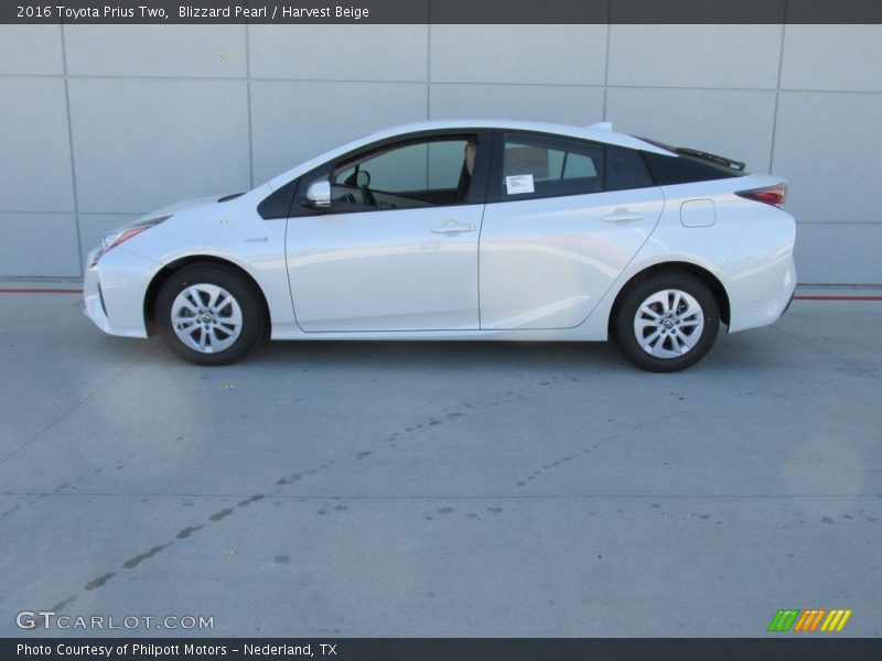Blizzard Pearl / Harvest Beige 2016 Toyota Prius Two