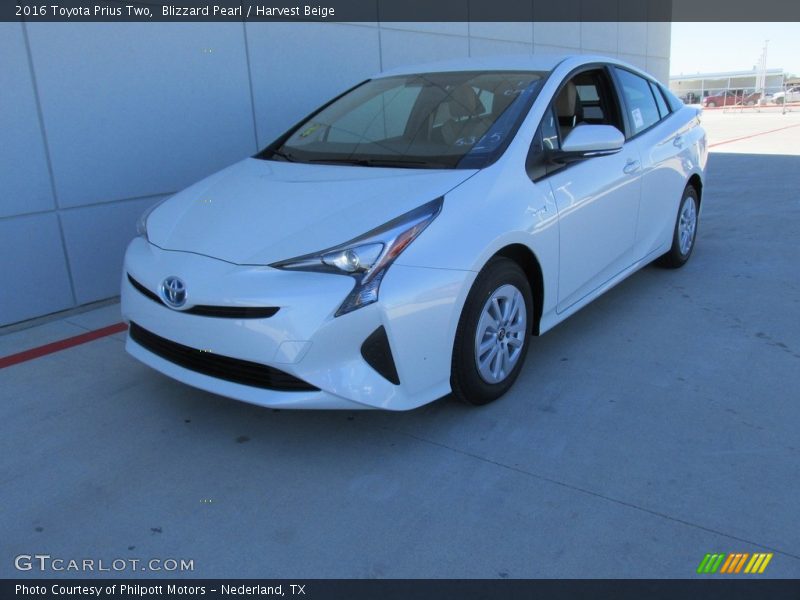 Blizzard Pearl / Harvest Beige 2016 Toyota Prius Two
