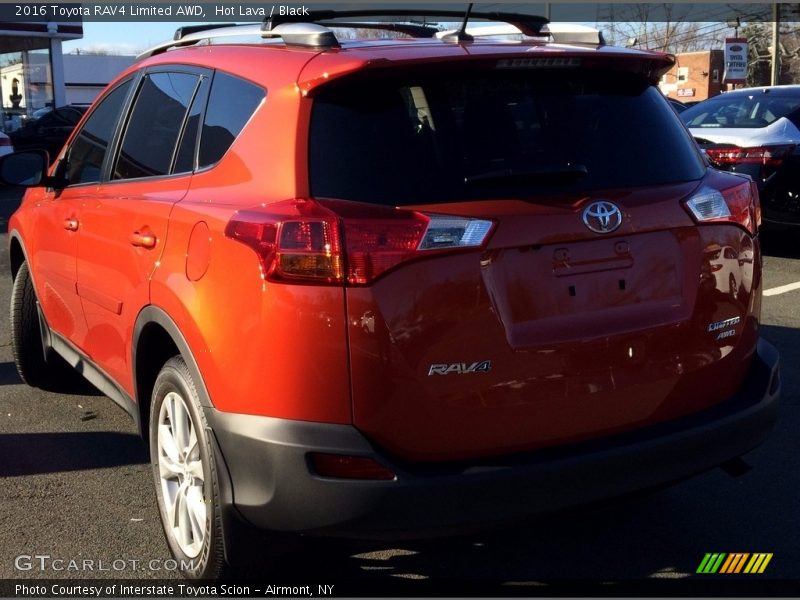 Hot Lava / Black 2016 Toyota RAV4 Limited AWD