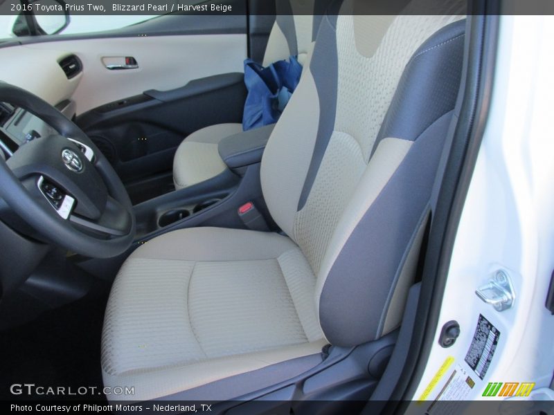 Blizzard Pearl / Harvest Beige 2016 Toyota Prius Two