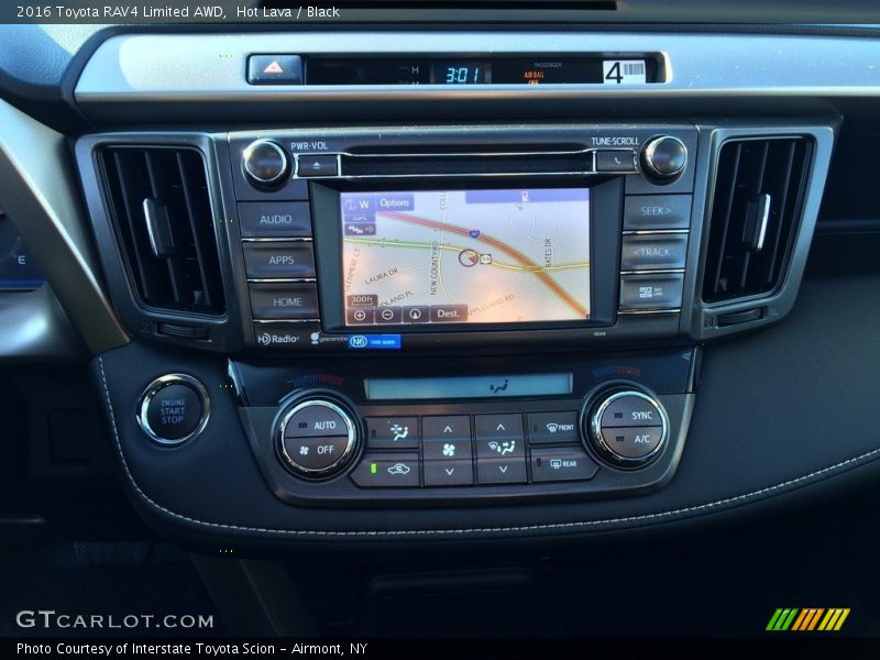 Controls of 2016 RAV4 Limited AWD