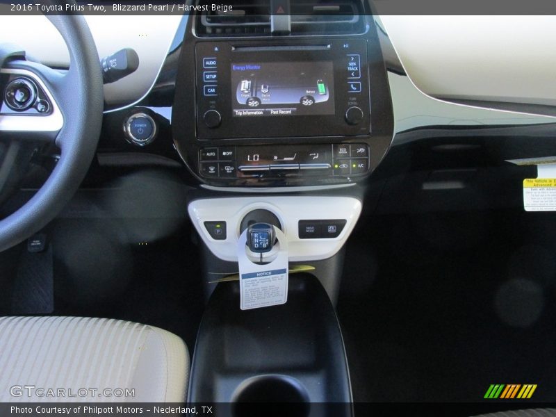 Blizzard Pearl / Harvest Beige 2016 Toyota Prius Two