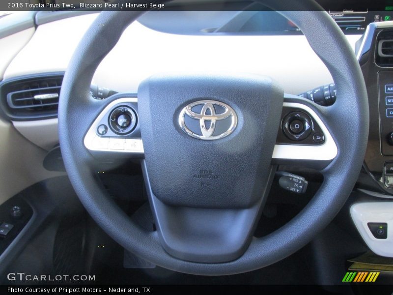 Blizzard Pearl / Harvest Beige 2016 Toyota Prius Two